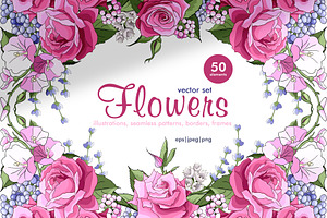 Flowers. Vector set