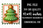 Watercolor Christmas Gingerbread, an Illustration by Designking (Thumbnail 3 of 4)
