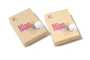 Kraft Paper Box Mockup