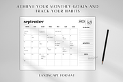 Dated Monthly Planner 2025, a Stationery Template by BRANDcontent (Thumbnail 2 of 6)