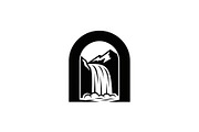 Waterfall Arch Landscape SVG Bundle, an Illustration by jahid234 (Thumbnail 6 of 31)