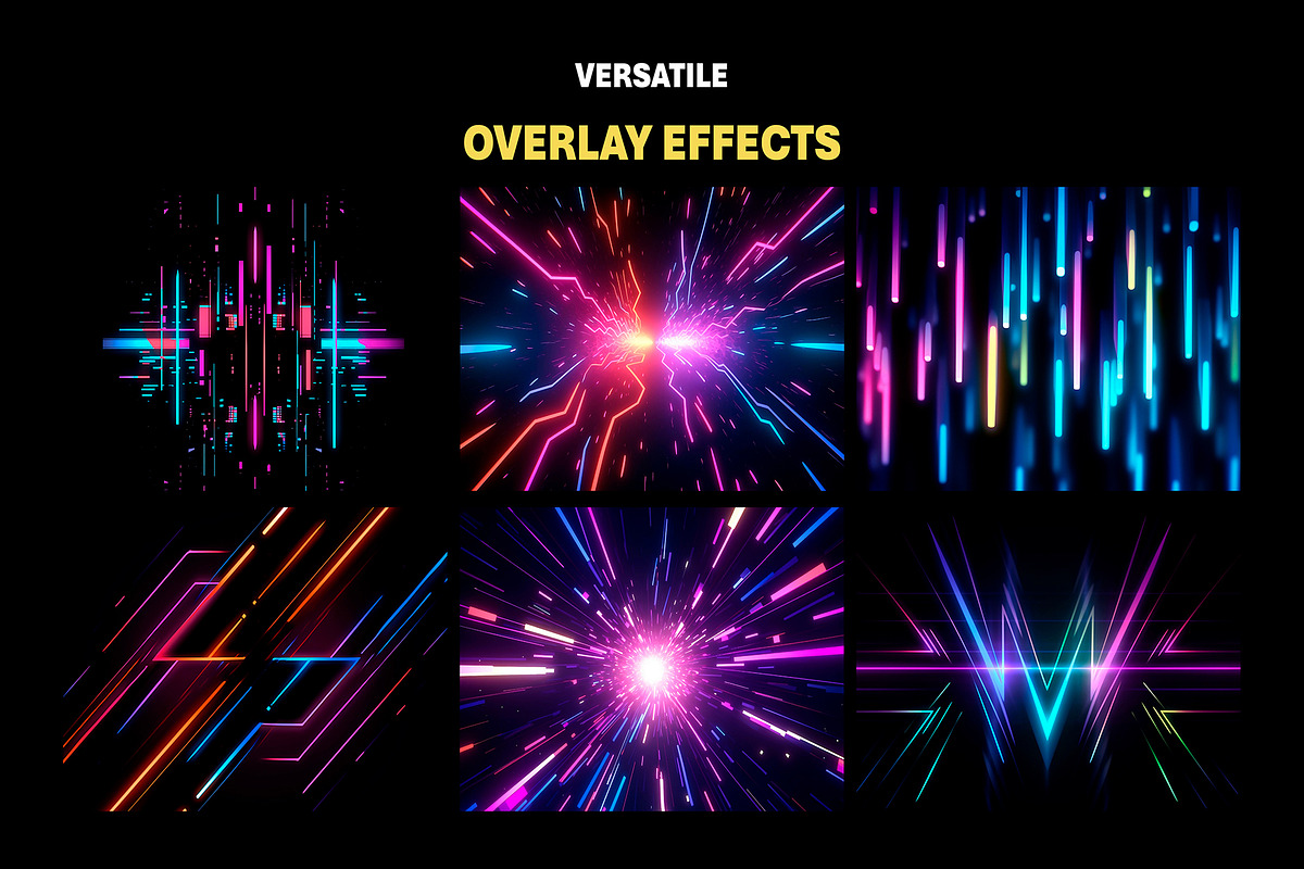 170+ Neon Lights Effects Overlays, an Object Graphic by Mikel Blazgad (Photo 2 of 10)