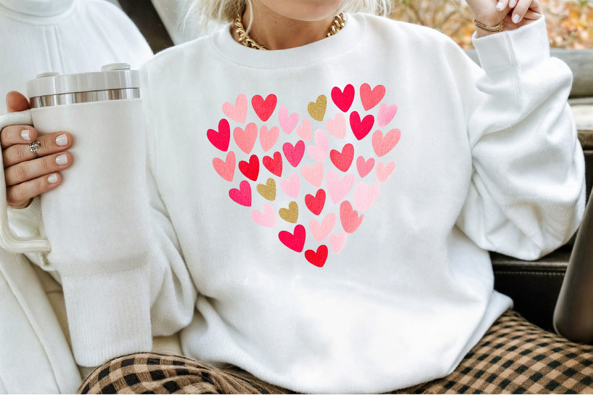 Sequin Heart Valentines Clipart, an Illustration by Sublimation Artist (Photo 4 of 6)