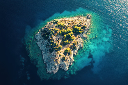 Beautiful aerial view of a secluded, a Photo by Iftikhar Alam