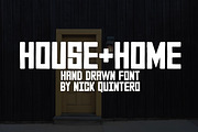House & Home Font, a Sans Serif Font by nickqtx (Thumbnail 1 of 3)