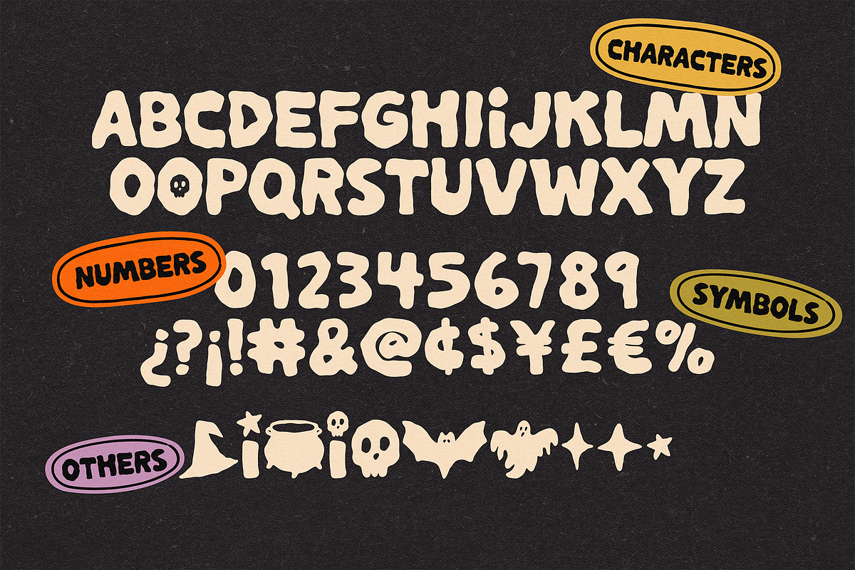 HELLO OCTOBER | SPOOKY FONT, a Handwritten Font by Maria Feliz Fonts (Photo 9 of 9)