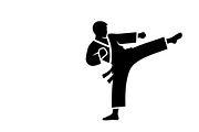 Dynamic martial arts kick silhouette, a Graphic by Amazin_art (Thumbnail 8 of 36)