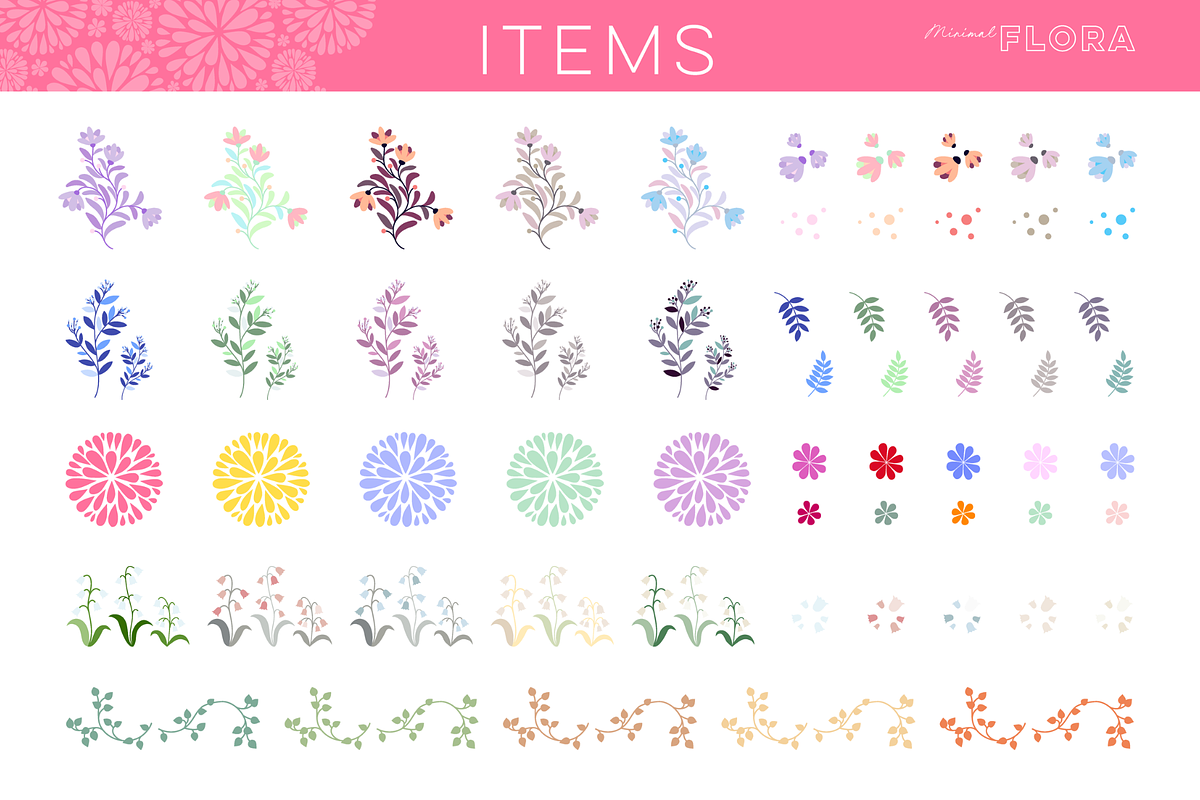 MINIMAL FLORA | Pattern Collection, a Pattern Graphic by LiSA Creative Mood (Photo 2 of 17)