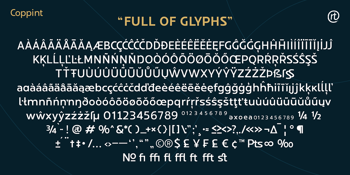 Coppint, a Sans Serif Font by Ridtype Foundry (Photo 12 of 12)