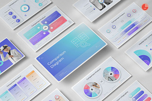 Comparison Diagram PowerPoint, a Presentation Template by Pixslides