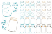 Vintage Blue Jar Vectors & Clipart, an Illustration by Amanda Ilkov (Thumbnail 3 of 4)