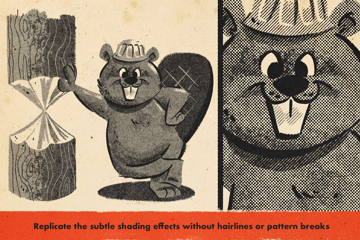 DupliTone Halftones for Illustrator, a Brush Add-On by RetroSupply Co. (Photo 14 of 18)