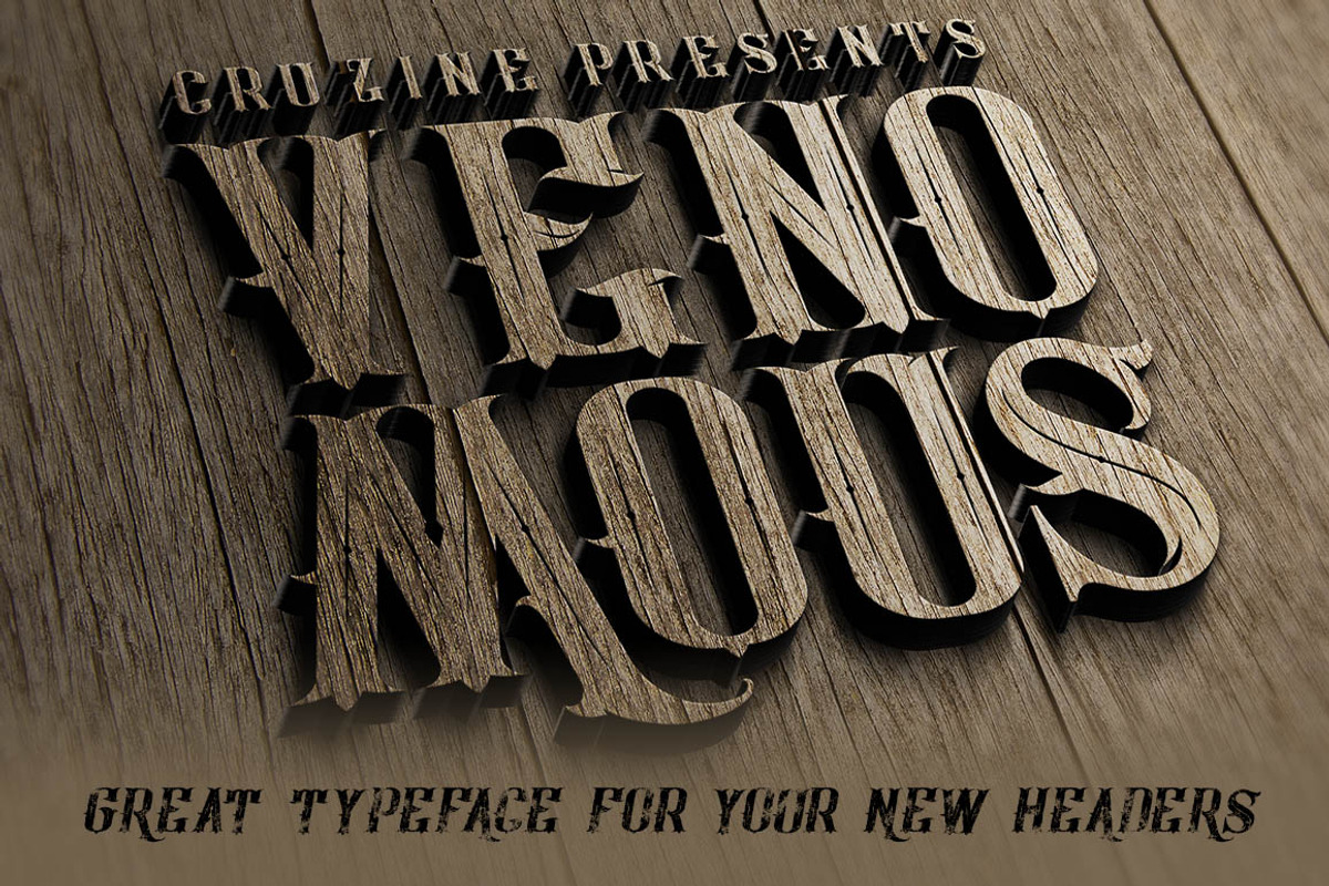 Venomous Typeface preview 3