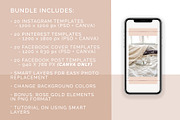 Rose Gold Social Media Bundle Canva, a Social Media Template by Fancy Malone (Thumbnail 3 of 12)
