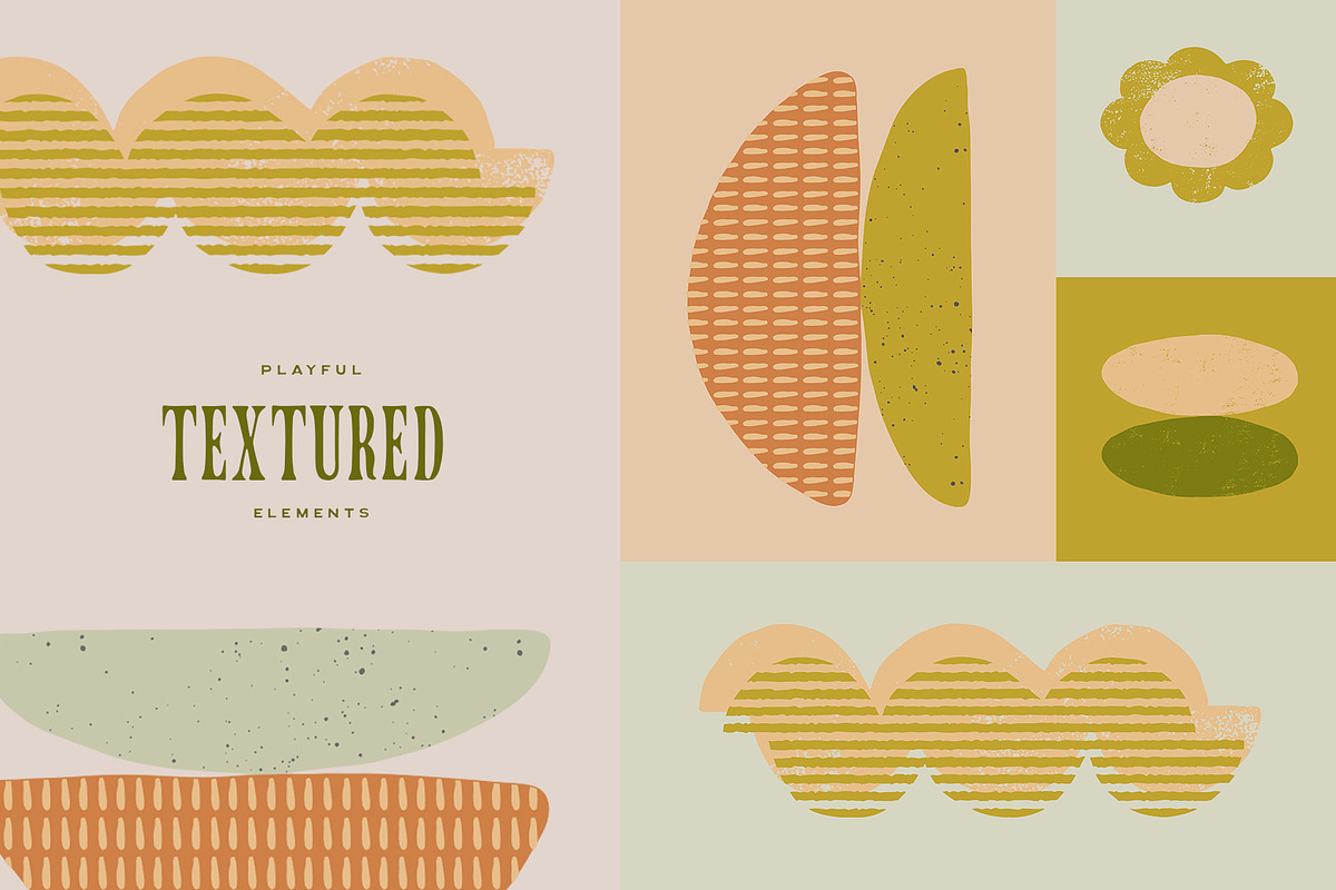 Textured Shapes, Posters & Patterns
