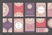 20 Mandala Vintage Template Card., a Card Template by Noree (Thumbnail 2 of 20)