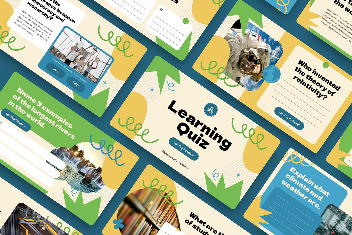 Learning Quiz Google Slide, a Presentation Template by YossyOneStd (Photo 1 of 7)