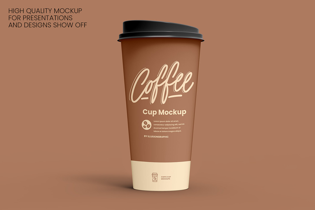 Coffee Cup Mockup - 8 views, a Cups & Container Mockup by Illusiongraphic (Photo 2 of 18)