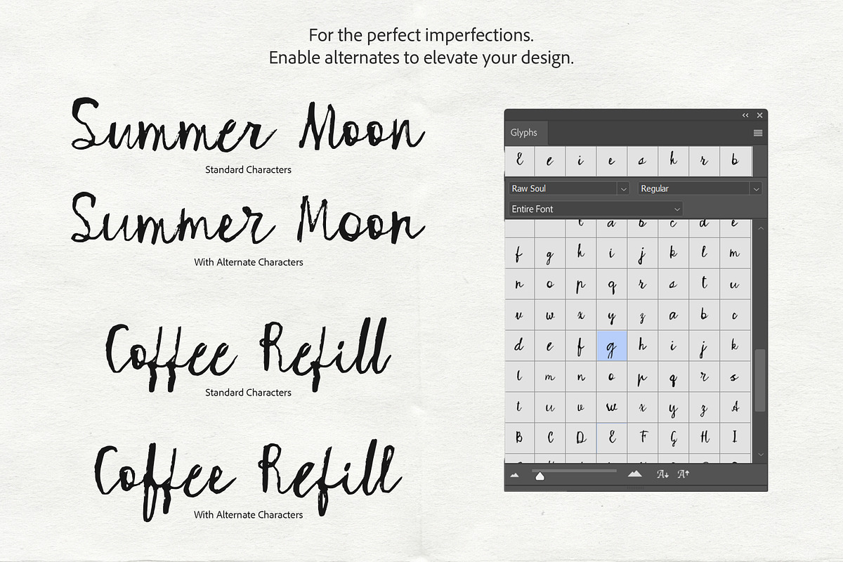Raw Soul Expressive Messy Script, a Script Font by AnMark (Photo 13 of 15)