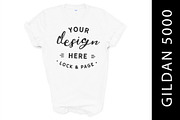 Gildan 5000 Mockup TShirt Bundle, a Shirt Mockup by lock and page (Thumbnail 2 of 22)