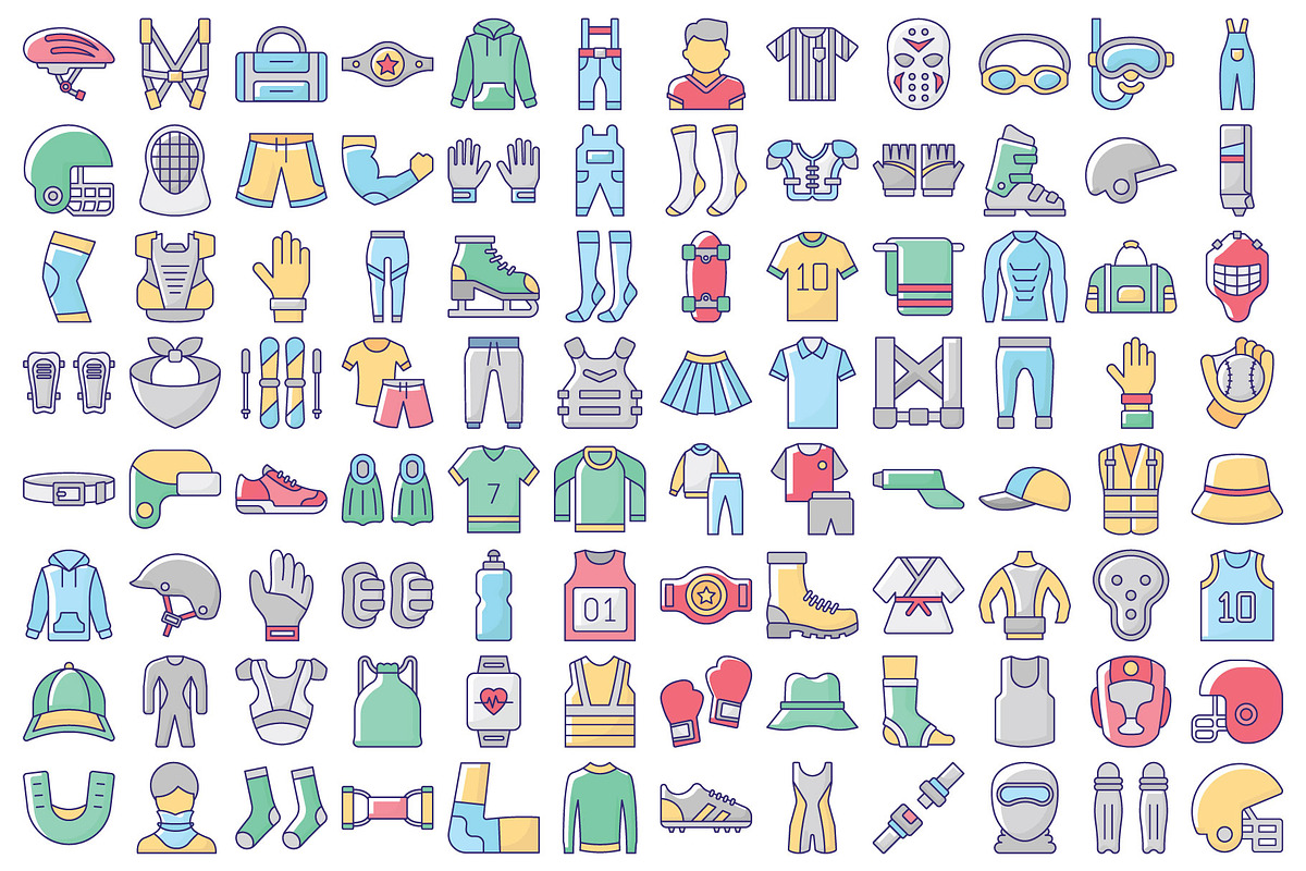 Sportswear Icon Pack, an Icon by Vector Portal (Photo 2 of 5)