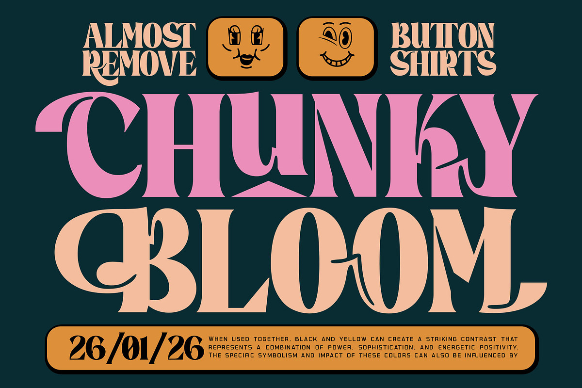 Boogie Soul Typeface, a Serif Font by alit design (Photo 7 of 18)