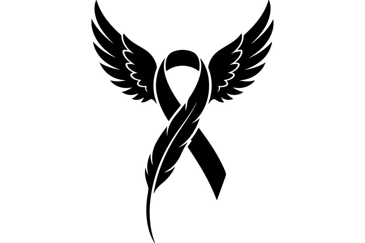 Breast Cancer Ribbon Feather SVG, a Seasonal Illustration by balal (Photo 6 of 14)