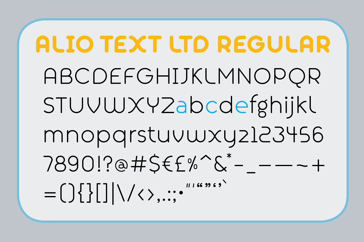 Alio™ Text LTD-Workhorse Sans Serif preview 3