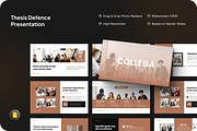 Collega Thesis Defence Google Slide, a Presentation Template by SquidPixey (Thumbnail 1 of 7)