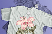 Set Seamless Flowers Rose Hibiscus, a Pattern Graphic by Vintage (Thumbnail 9 of 10)
