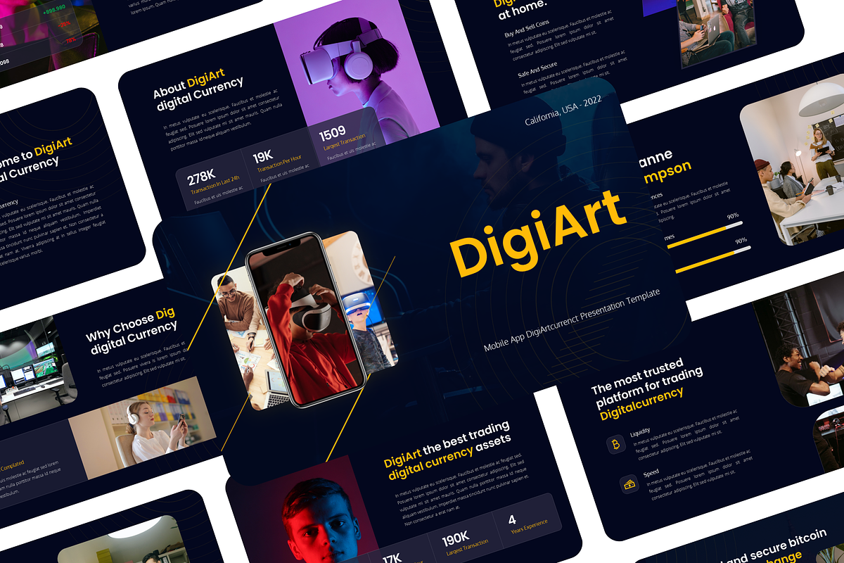 Crypto Mobile App Presentation, a Websites & App Template by Hammad Arif (Photo 1 of 3)
