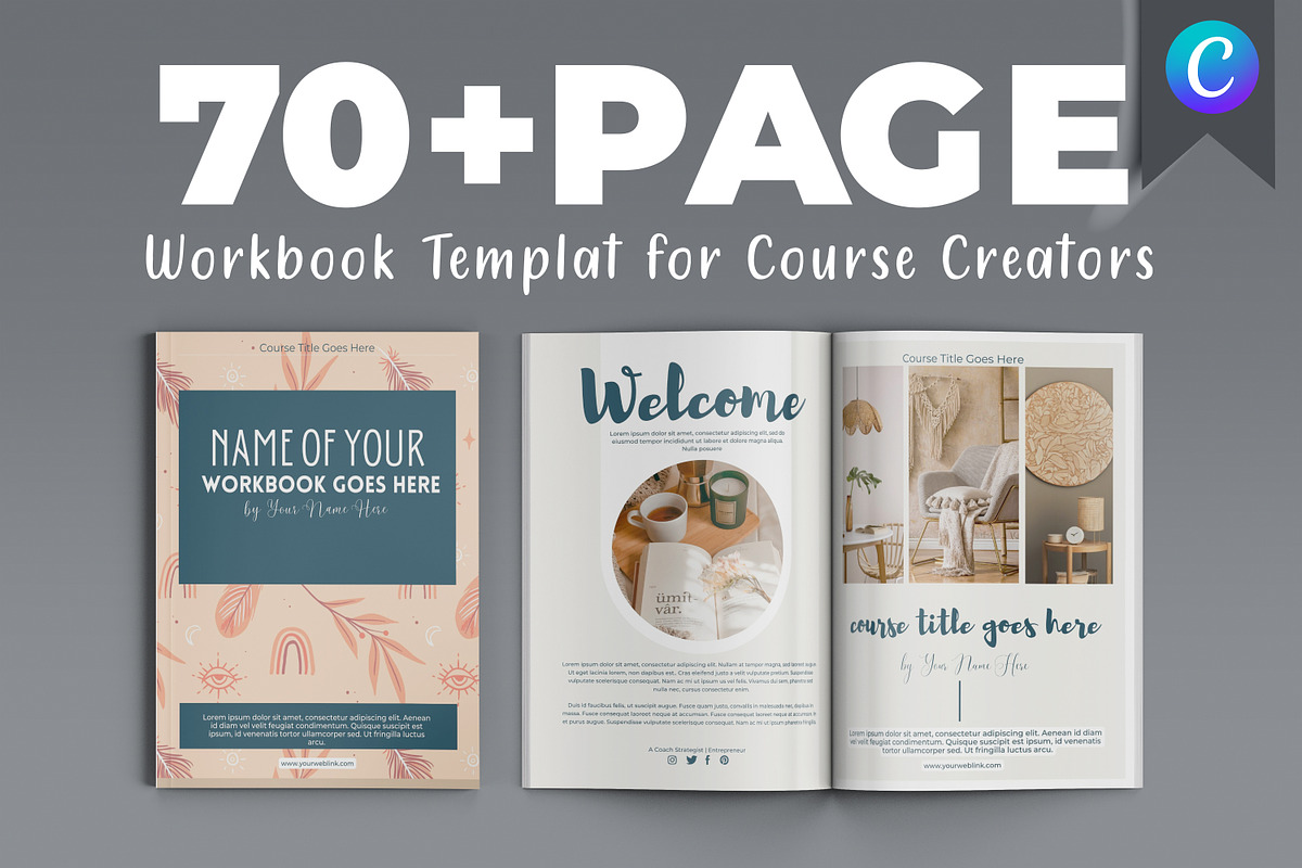 eBook-Workbook Canva template, a Templates & Theme by iloveTemplate