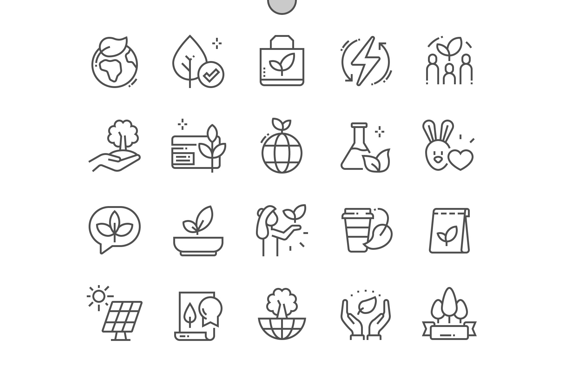 Eco friendly Line Icons, an Outline Icon by Palau