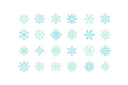 50 unique snowflakes icon, an Outline Icon by VectorBakery (Thumbnail 2 of 5)
