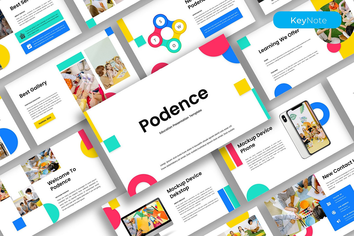 Podence – Education Keynote Template, a Presentation Template by kreatifreya (Photo 1 of 5)