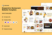 Restaurant website template HTML, a HTML Template by App Innovation (Thumbnail 1 of 6)