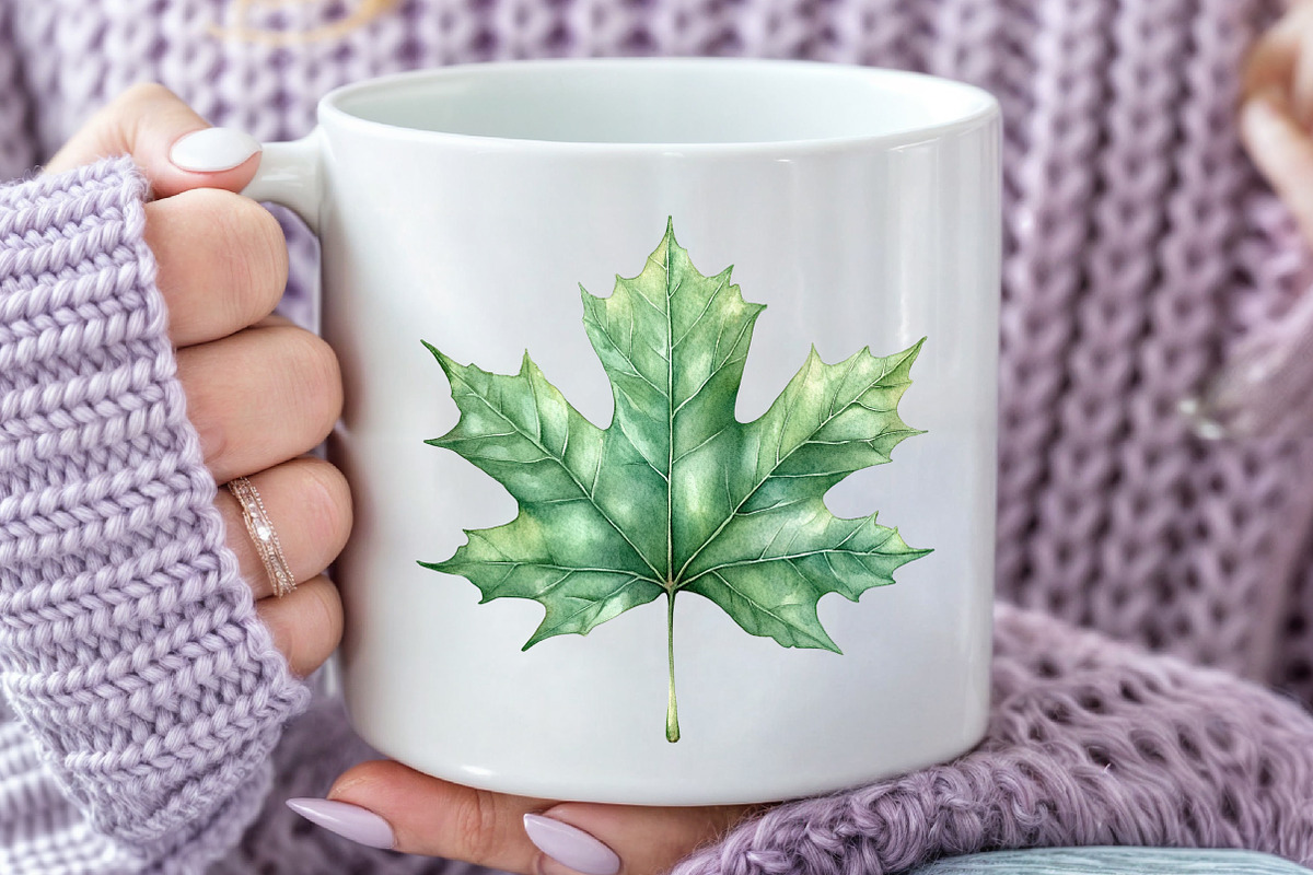 Mint Fresh Green Autumn Clipart, an Illustration by Rose Art (Photo 7 of 8)