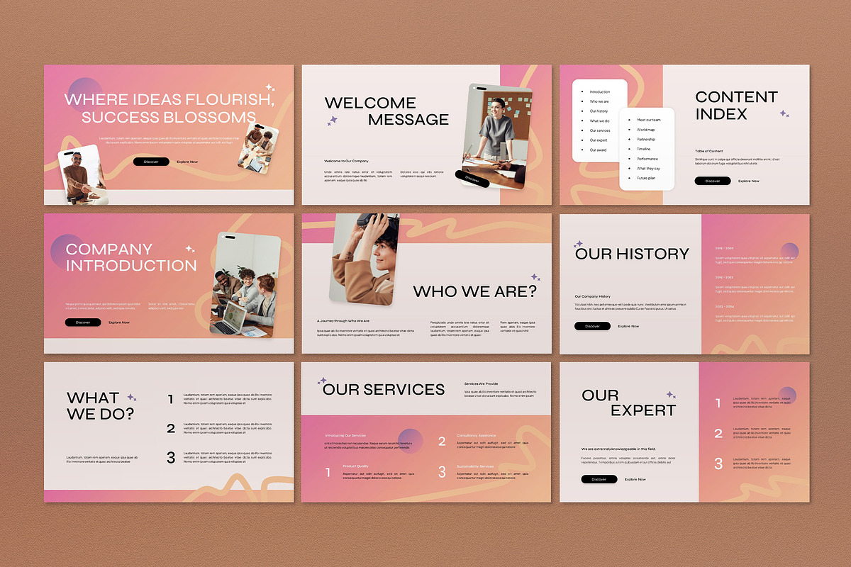 Technology Company Presentation PPT, a Presentation Template by graphicook (Photo 3 of 4)