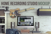 Home Recording Studio Mock-Up #3, a Household Mockup by Bobboz Store (Thumbnail 1 of 4)