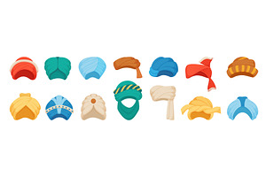 Oriental headdress. Different, an Object Illustration by Valerie Bodnar