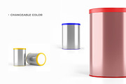 Food & Milk Powder Tin Can Mockup, a Packaging Mockup by Adstart (Thumbnail 3 of 8)