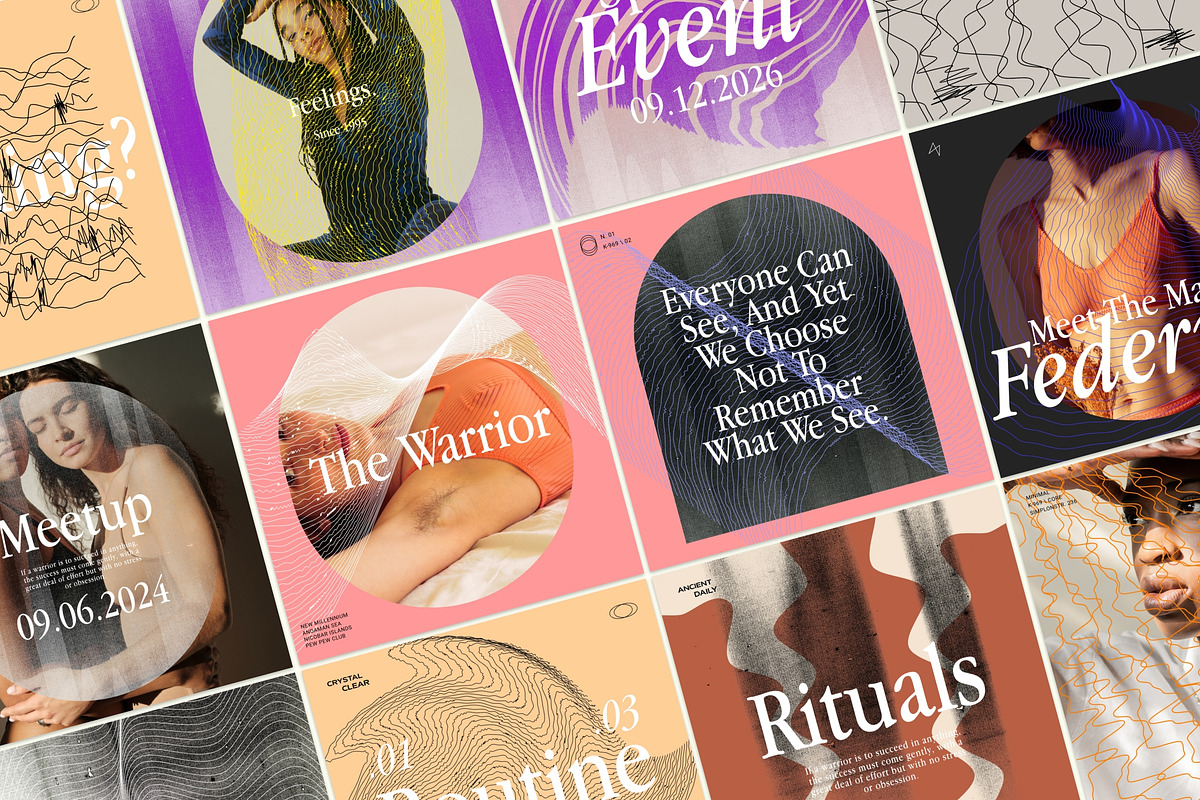 Feel - Social Media Kit CANVA & PS, a Social Media Template by Sparrow & Snow (Photo 3 of 25)