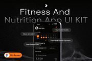 Fitness & Nutrition App UI Kit, an UI Kit Template by Creative Perspective (Thumbnail 1 of 5)