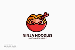 Ninja Noodles Logo, a Branding & Logo Template by Zeer Graphic