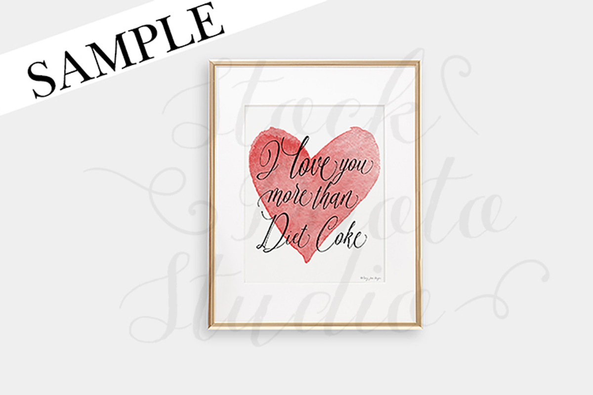 Gold Frame Mockup, a Print Template by Stock Photo Studio (Photo 2 of 2)