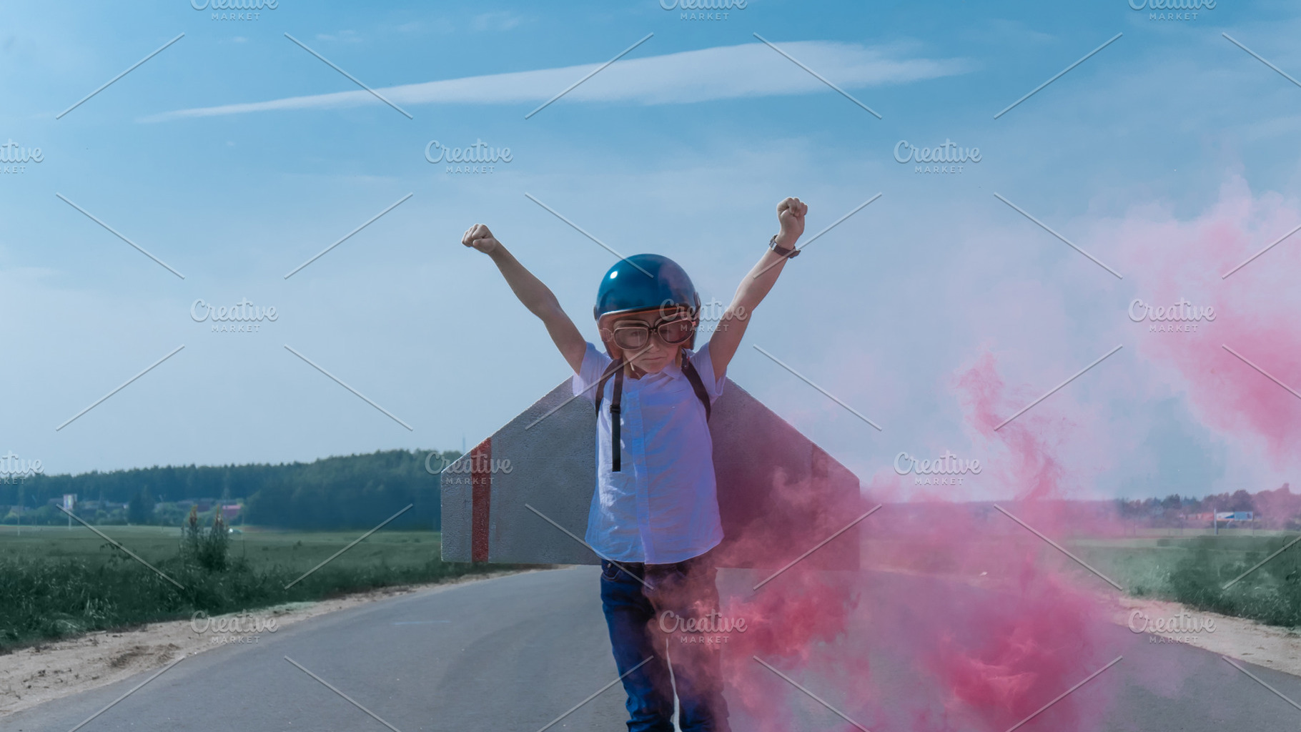 Kid pilot, a Person Photo by supamotion