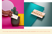 Retro Loyalty Cards Templates, a Business Card Template by Hell Yeah Designs (Thumbnail 3 of 4)