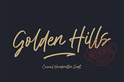 Golden Hills - Handwritten Script, a Script Font by MJB Letters (Thumbnail 1 of 10)