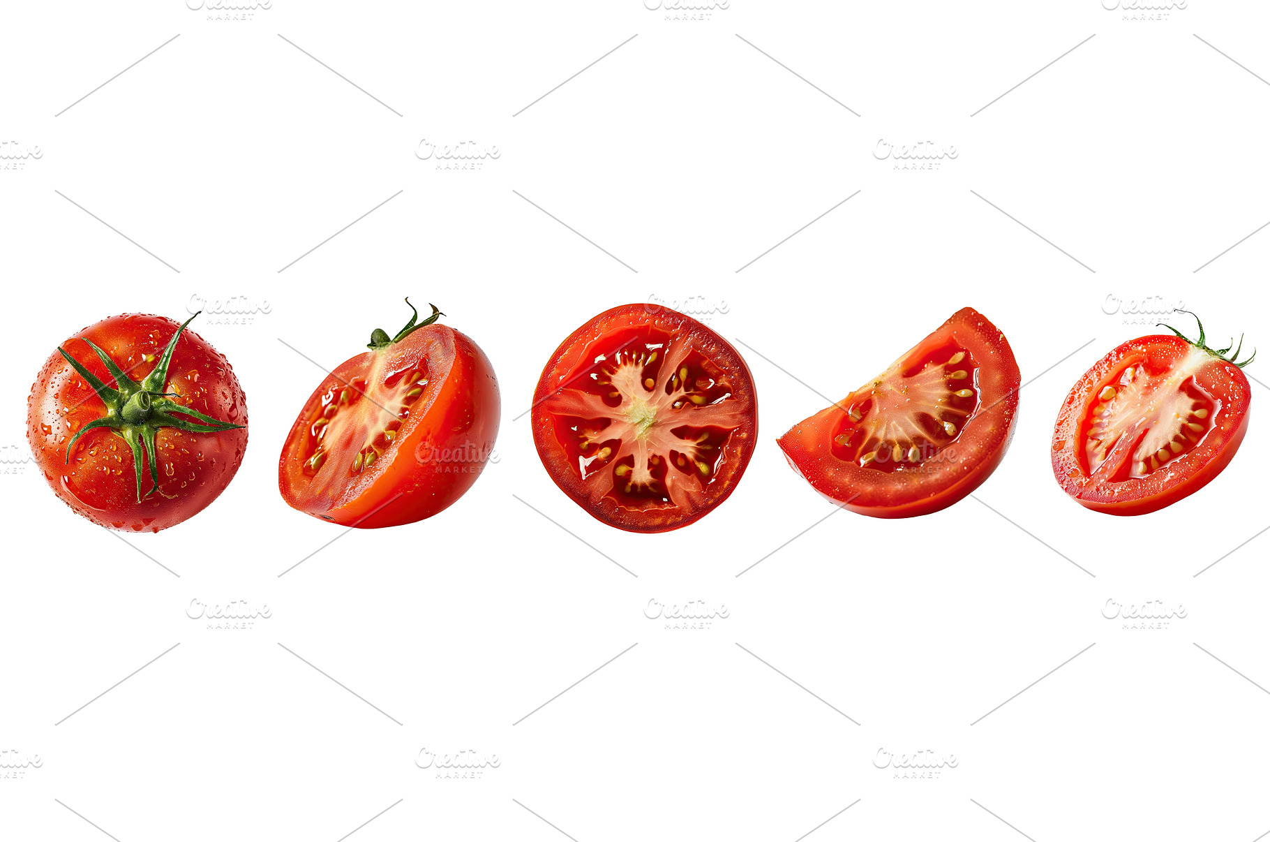 A row of tomatoes, a Food & Drink Photo by piter.goskov