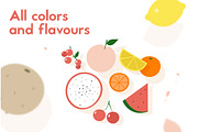 Cute fruit icons - Vector, an Icon by Marinastu (Thumbnail 3 of 6)